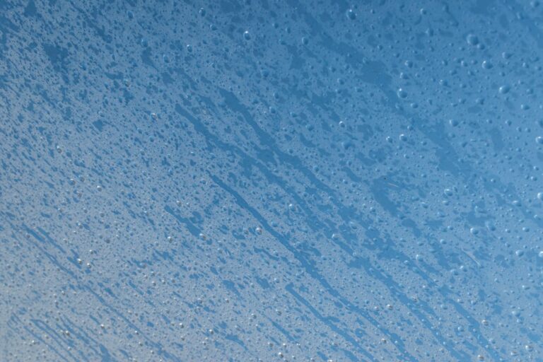 Condensation droplets on the inside of a window